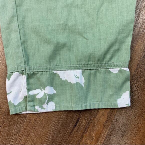 Orvis Cotton Crop High Waist Pants Sage Green 10 - Picture 4 of 6